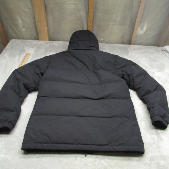 North Face Down Jacket Mens Medium Black Sierra Puffer Wind Rain Winter Rugged - Picture 9 of 13
